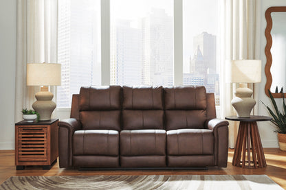 Beryton Power Reclining Sofa with Adjustable Headrest