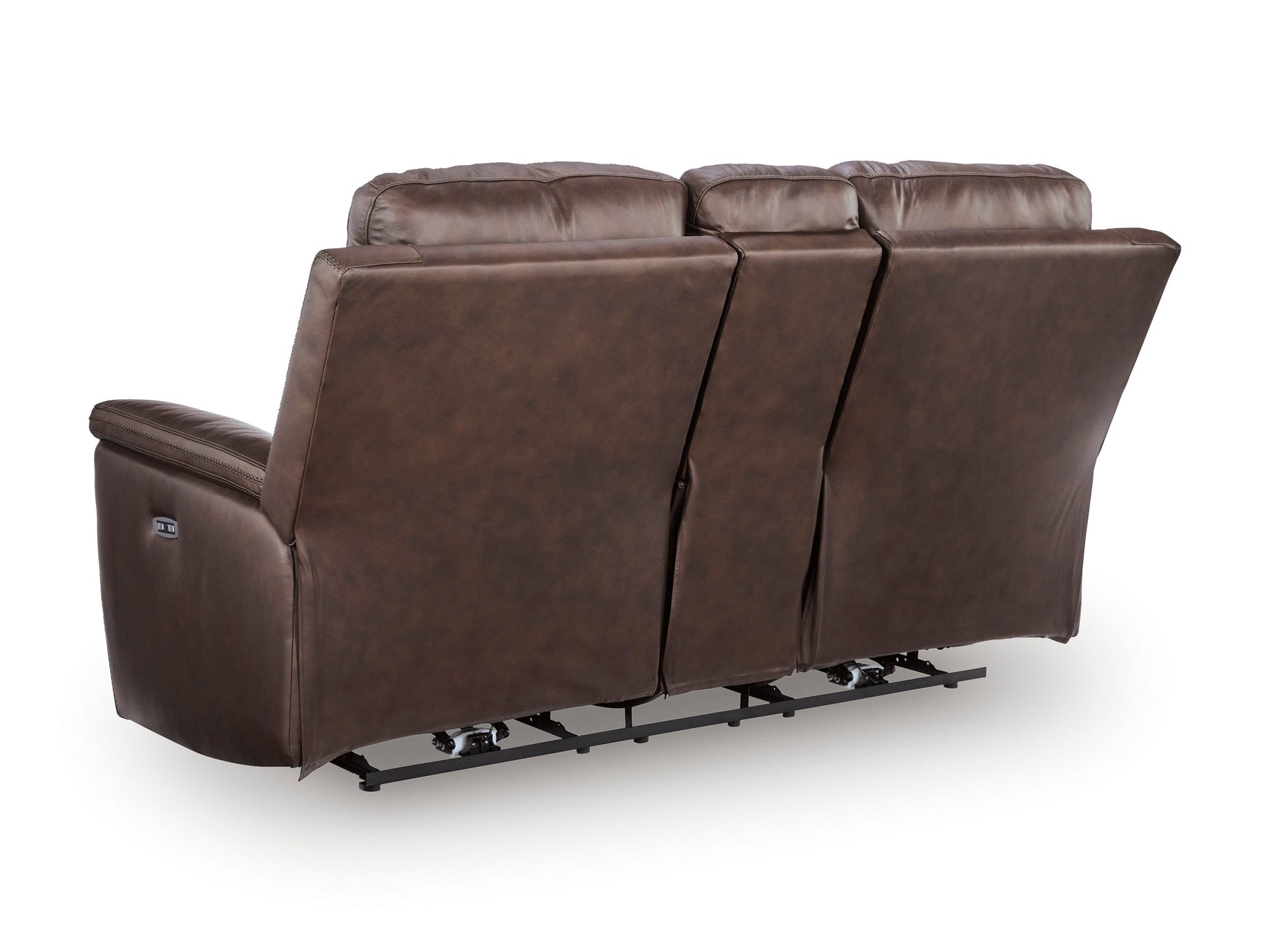 Beryton Power Reclining Console Loveseat with Adjustable Headrest