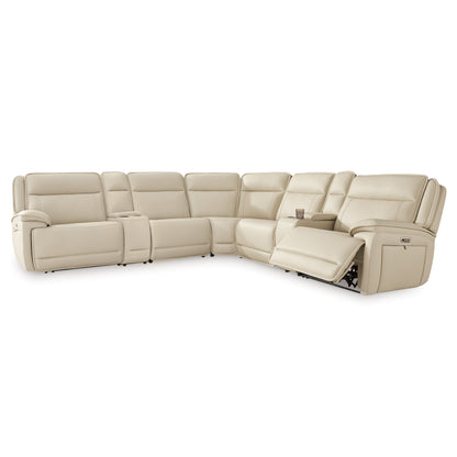 Double Deal 7-Piece Reclining Sectional with 2 Consoles
