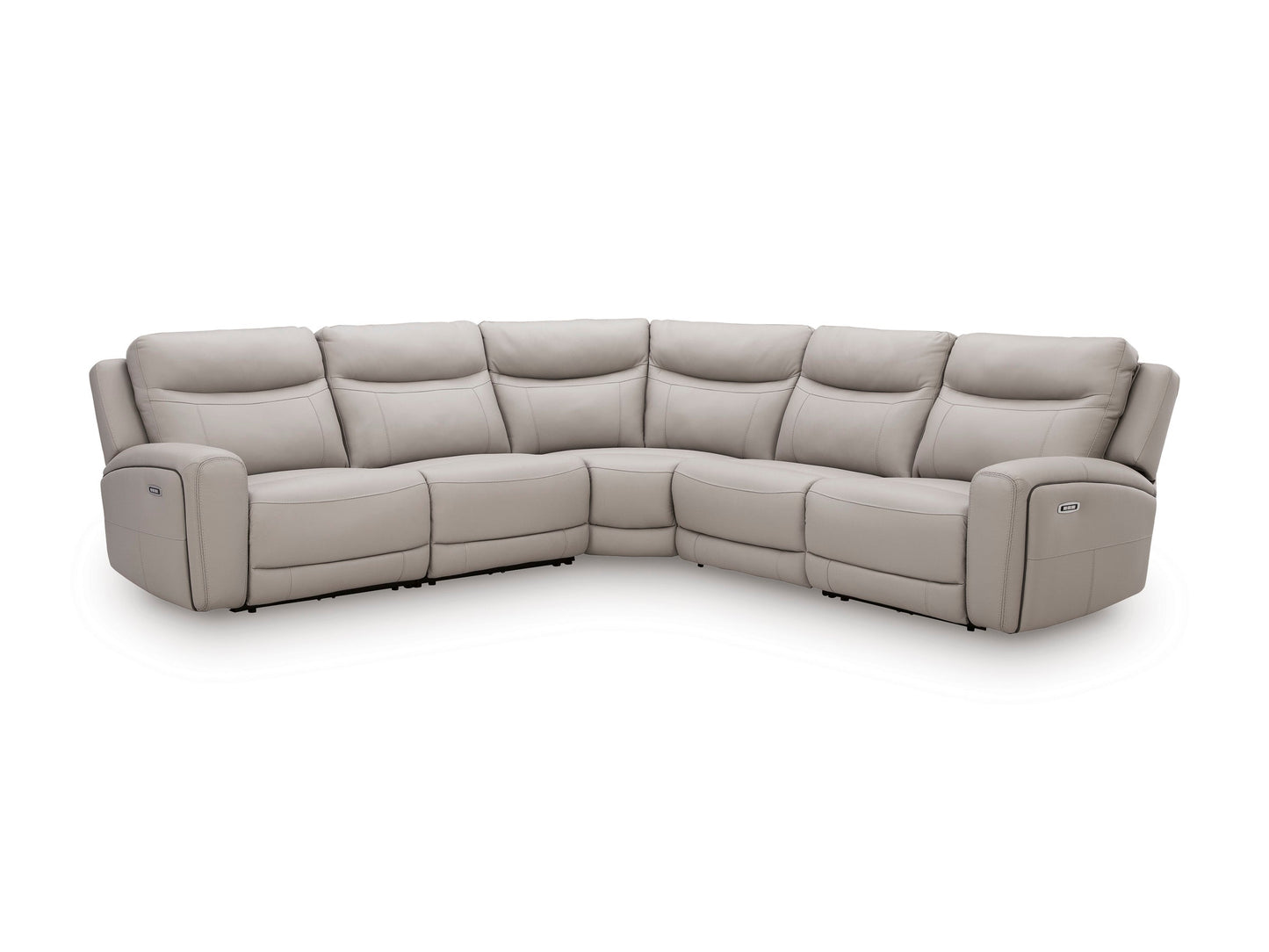 Gravier 5-Piece Power Reclining Sectional with Power Armless Recliner
