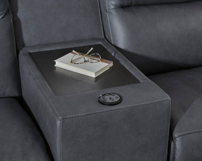 ModZ 7-Piece Power Reclining Sectional with Audio Consoles