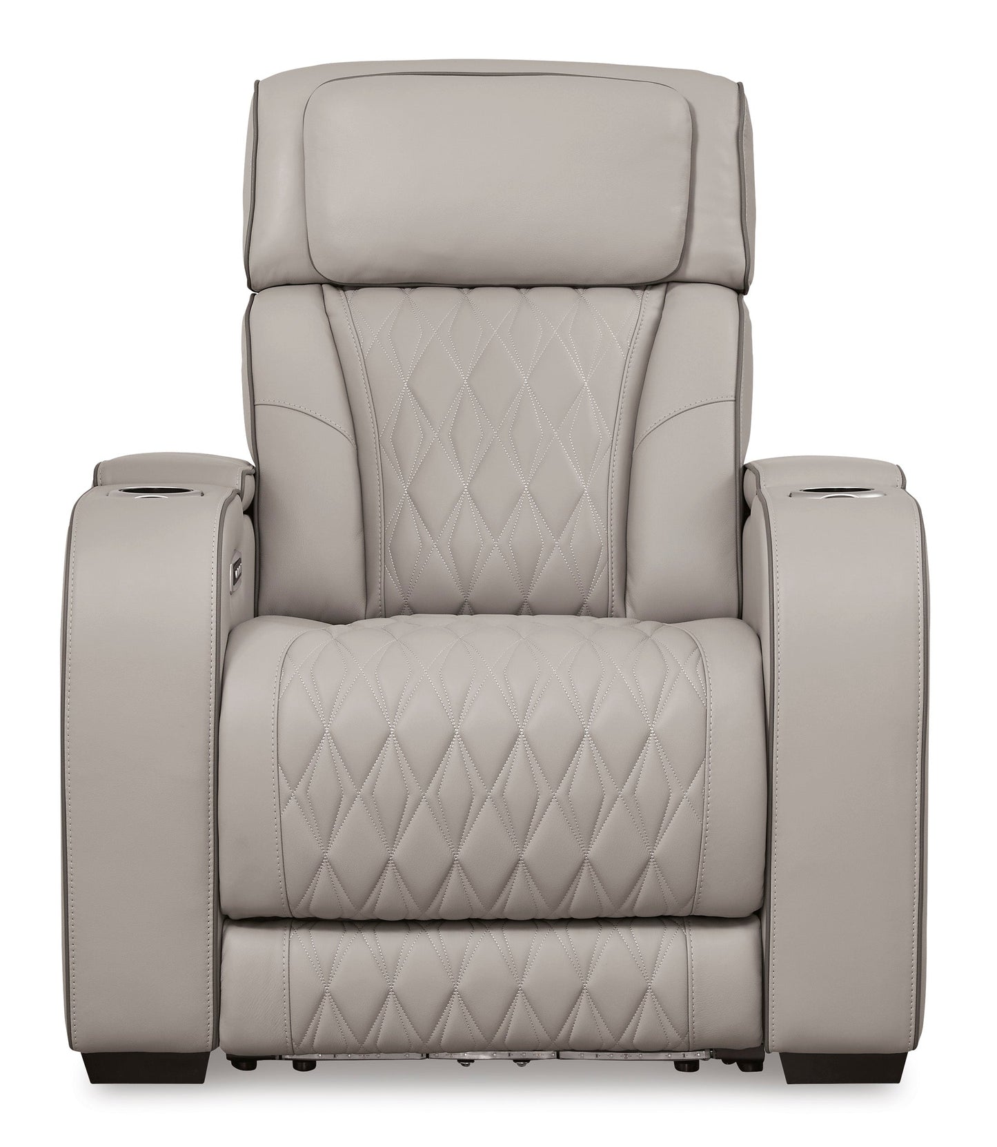 Boyington Power Recliner with Adjustable Headrest Gray