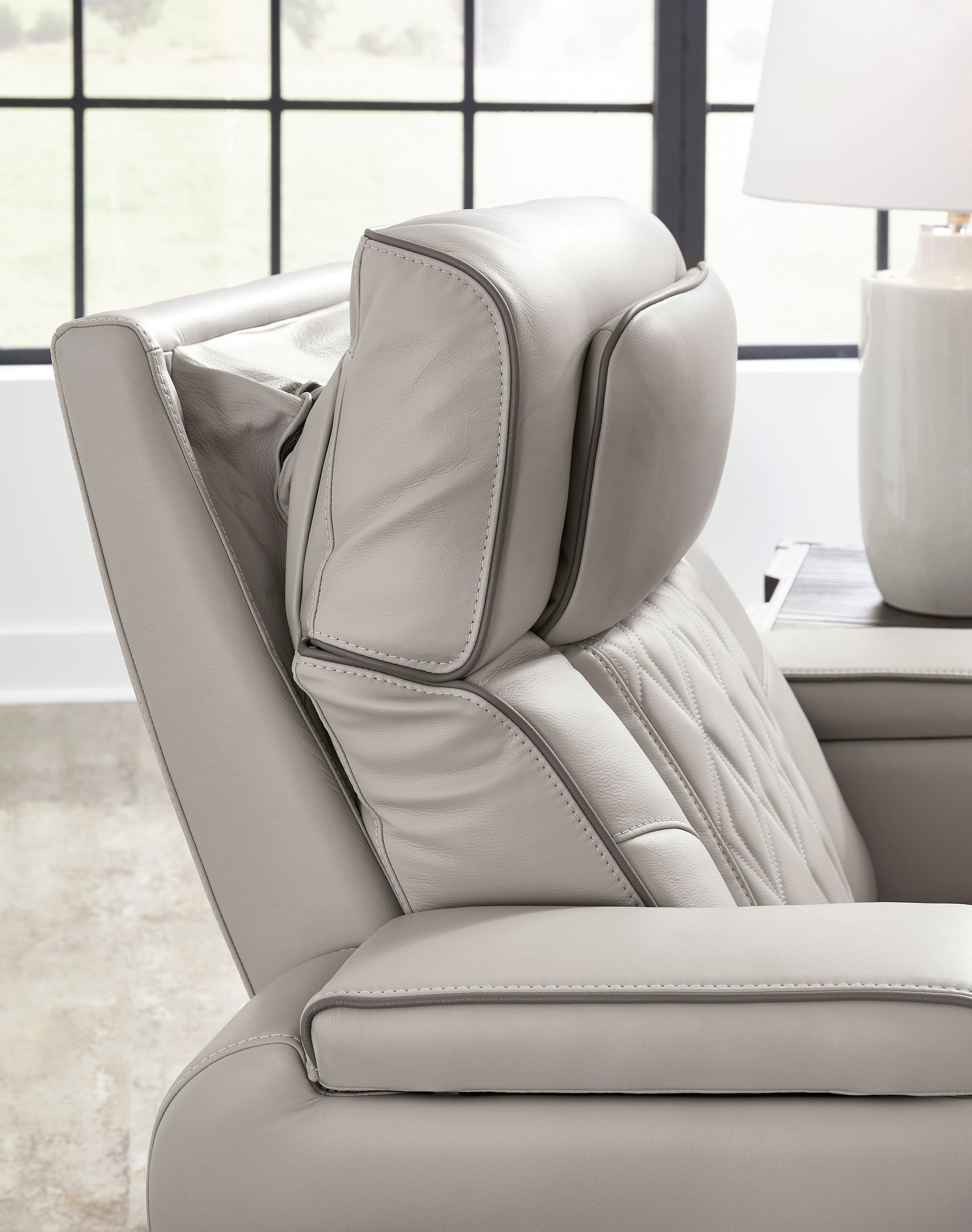 Boyington Power Reclining Console Loveseat with Adjustable Headrest