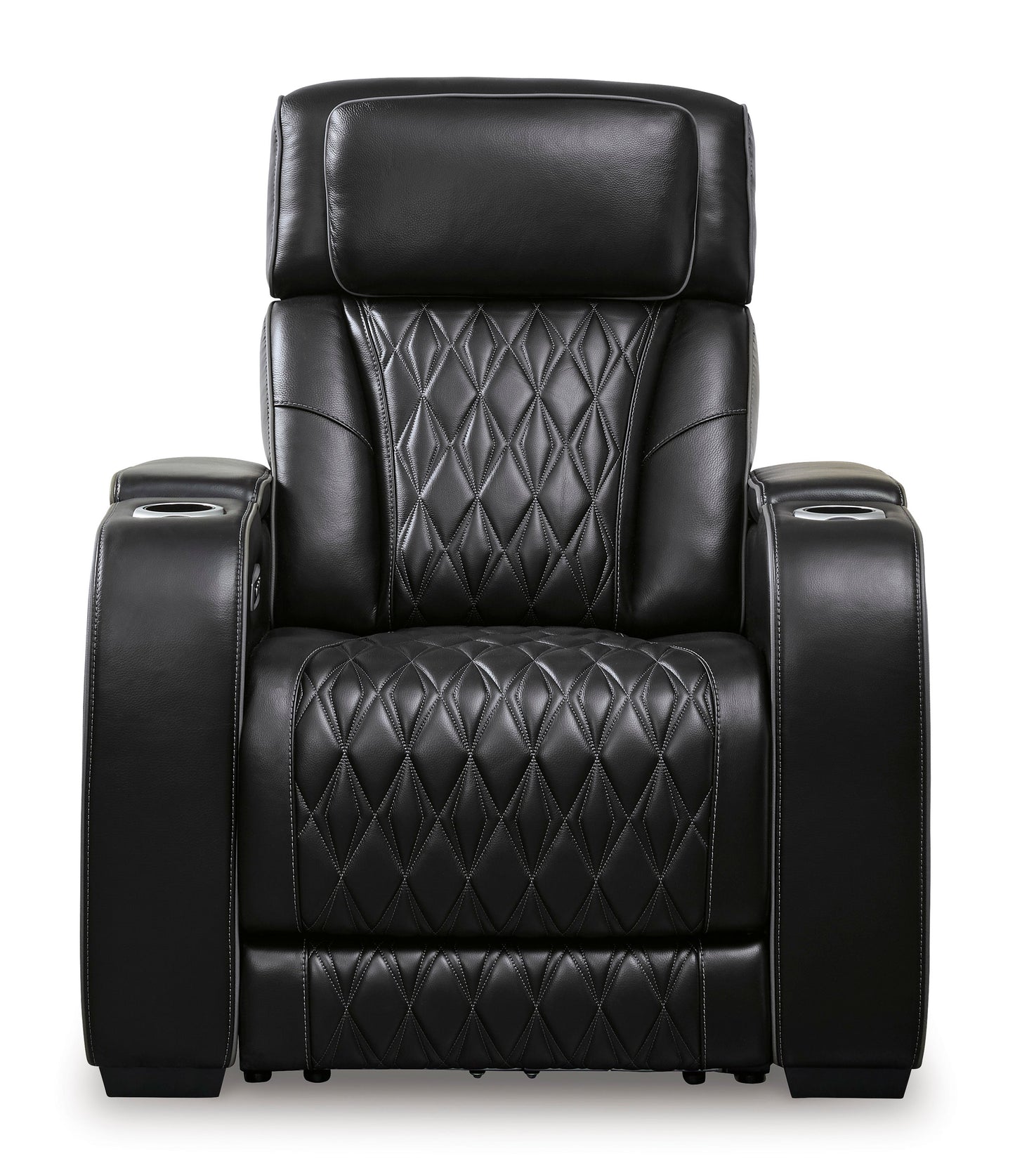 Boyington Power Recliner with Adjustable Headrest Black