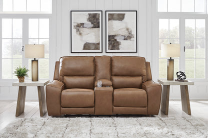 Silverbrooke Power Reclining Console Loveseat