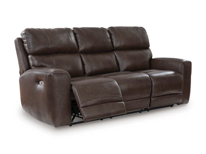 Beadel Leather Power Reclining Sofa with Drop Down Table