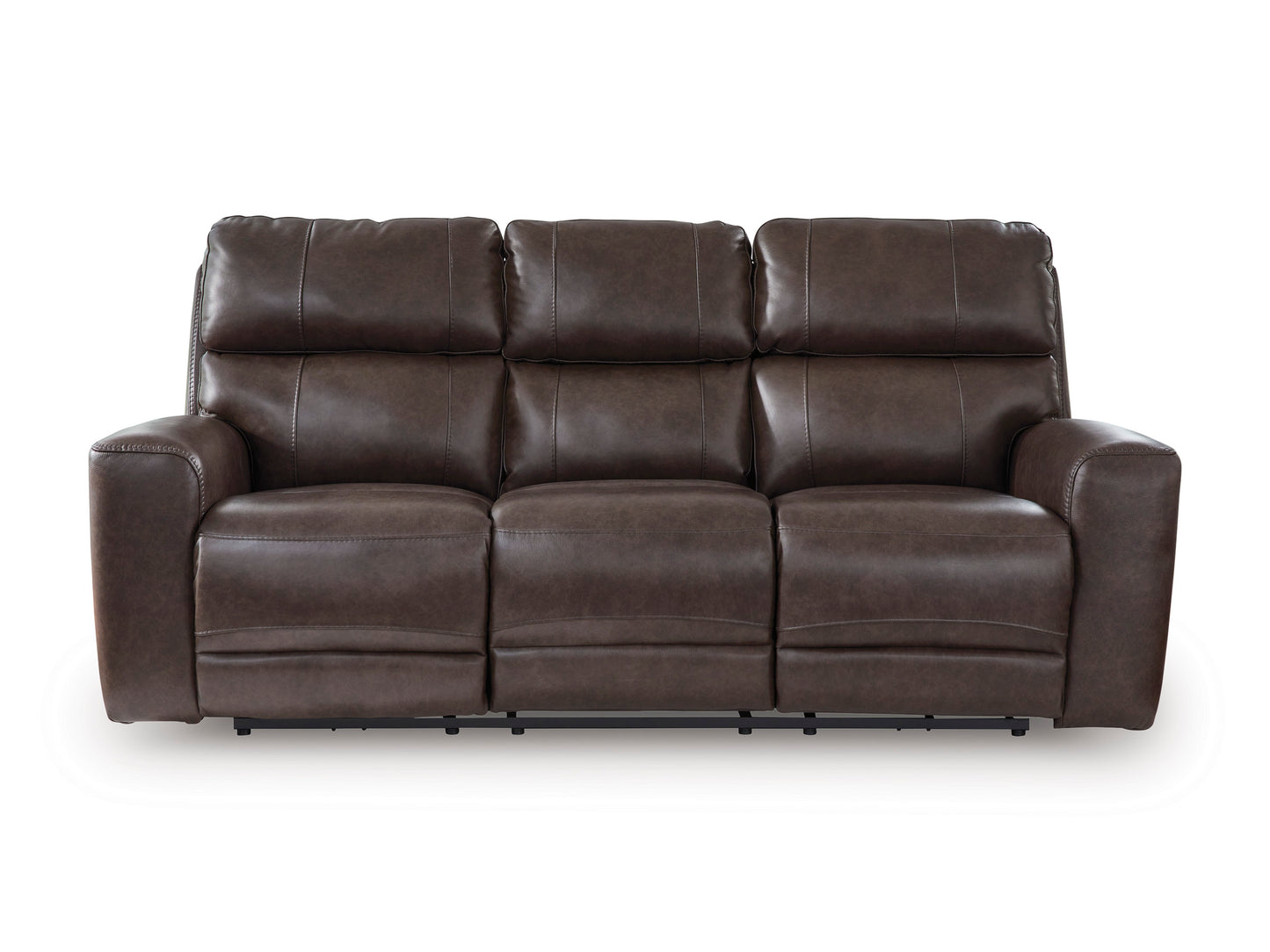 Beadel Leather Power Reclining Sofa with Drop Down Table