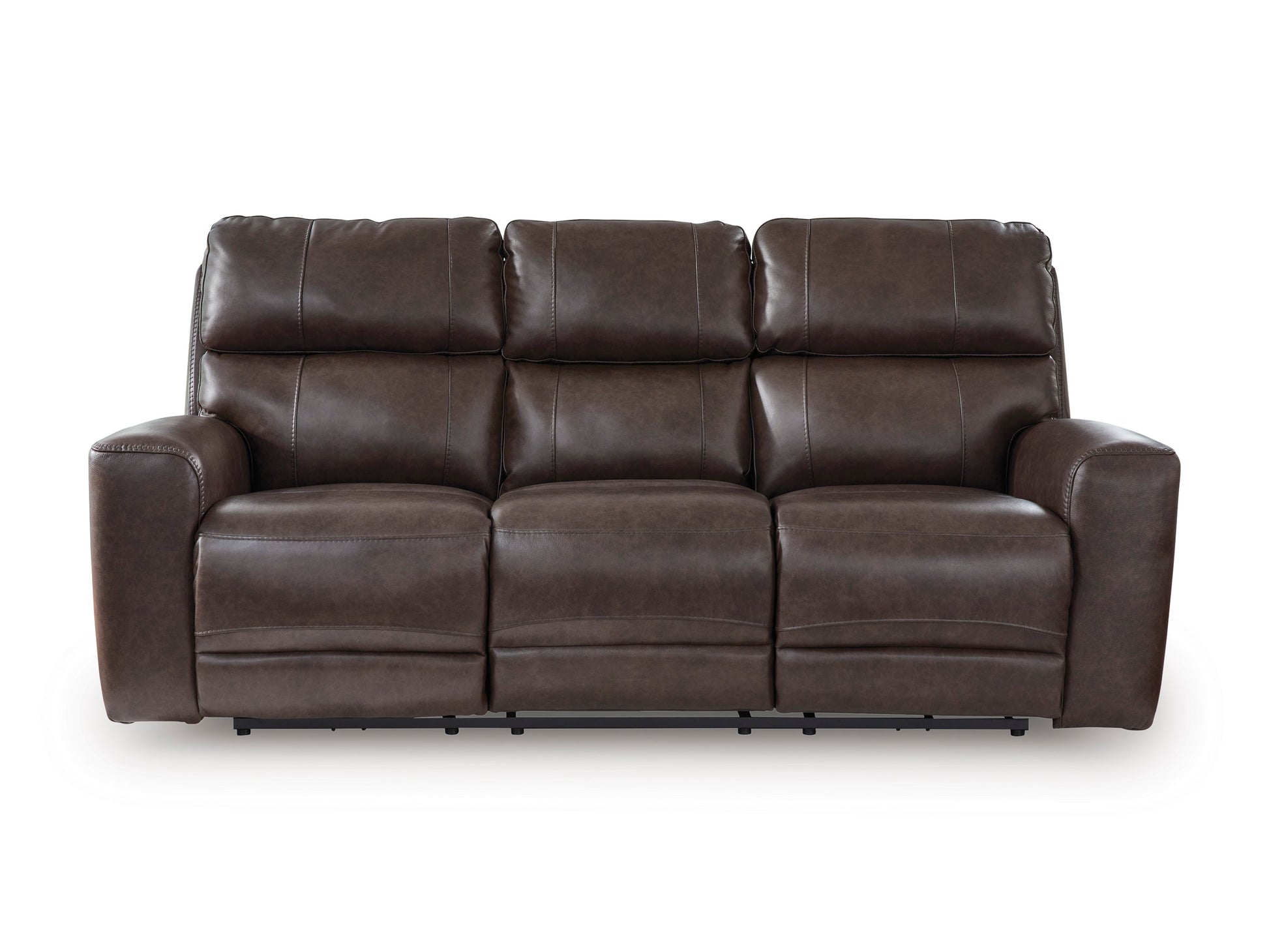 Beadel Leather Power Reclining Sofa with Drop Down Table