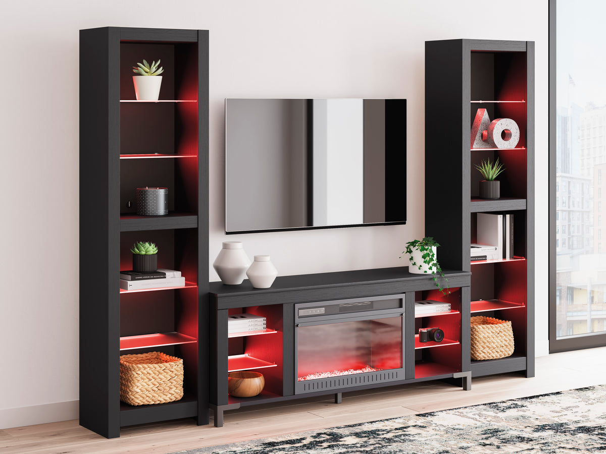 Ashley Cayberry 3-Piece Entertainment Center With Electric Fireplace
