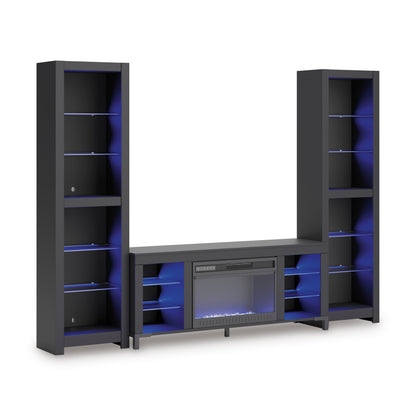 Ashley Cayberry 3-Piece Entertainment Center With Electric Fireplace