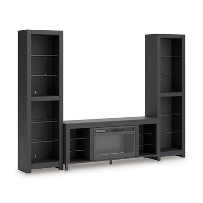 Ashley Cayberry 3-Piece Entertainment Center With Electric Fireplace