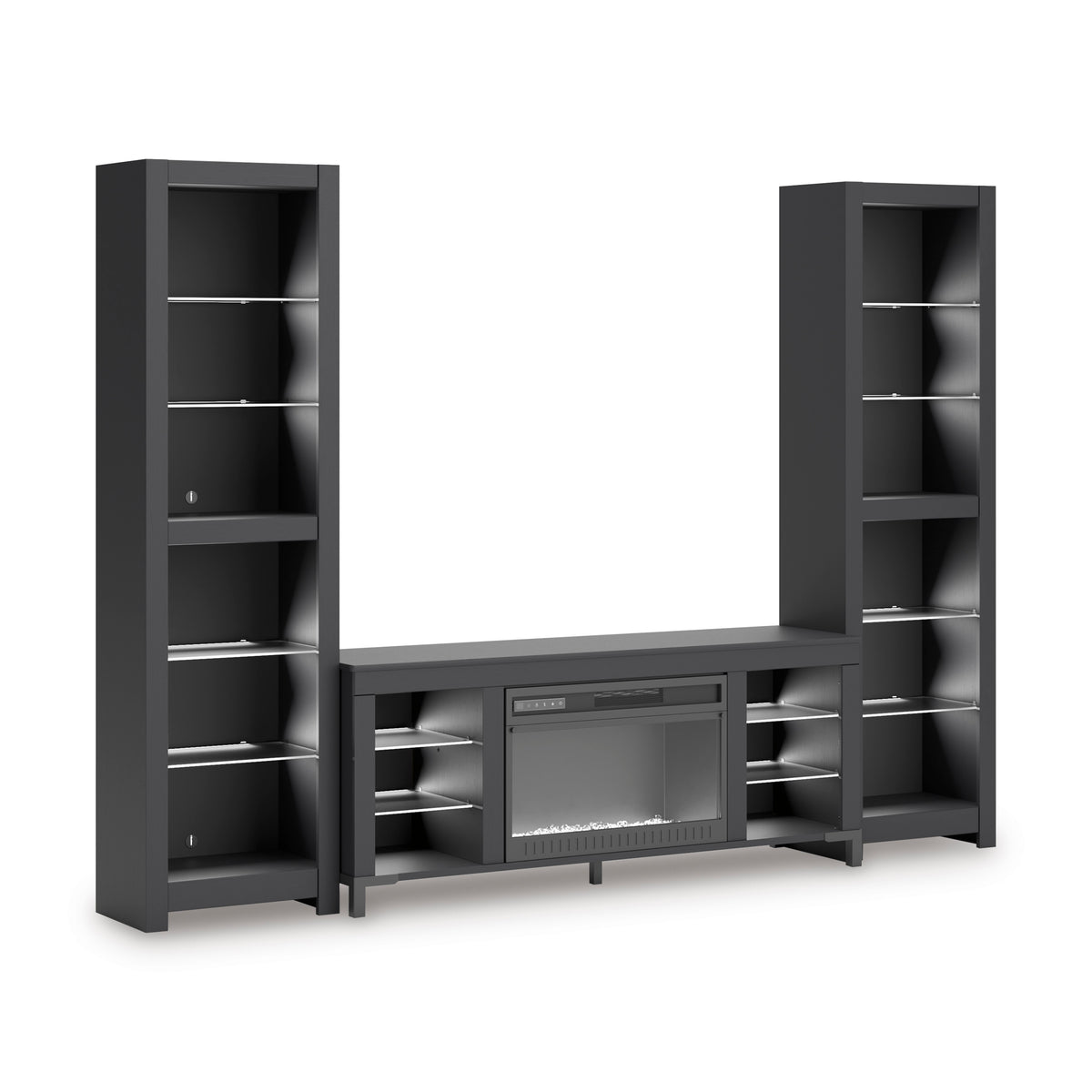 Ashley Cayberry 3-Piece Entertainment Center With Electric Fireplace