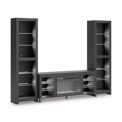 Ashley Cayberry 3-Piece Entertainment Center With Electric Fireplace