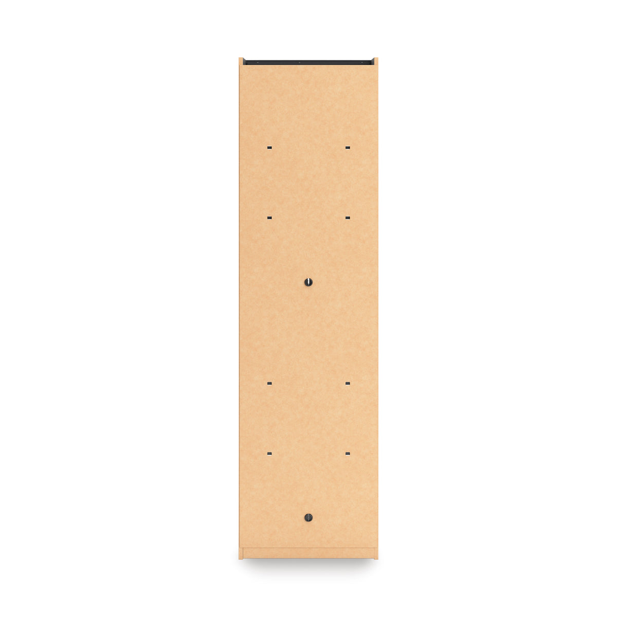 Beige back panel with small peg holes