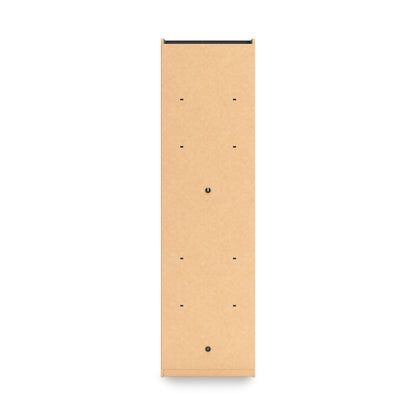 Beige back panel with small peg holes