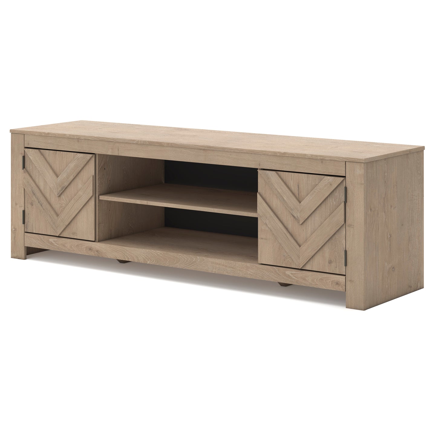 Cayboni Large TV Stand with Fireplace Option