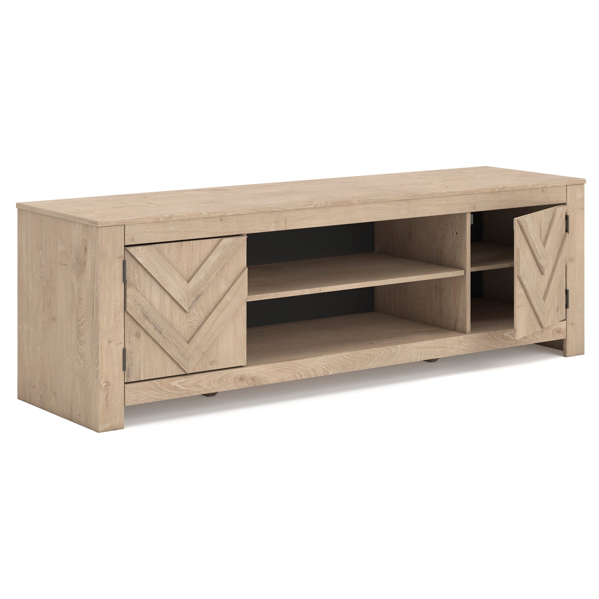 Cayboni Large TV Stand with Fireplace Option