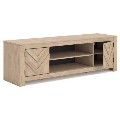 Cayboni Large TV Stand with Fireplace Option