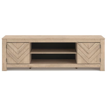 Cayboni Large TV Stand with Fireplace Option
