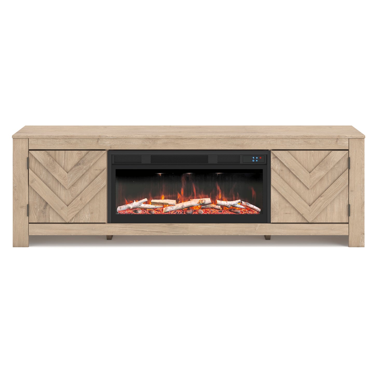 Cayboni Large TV Stand with Fireplace Option