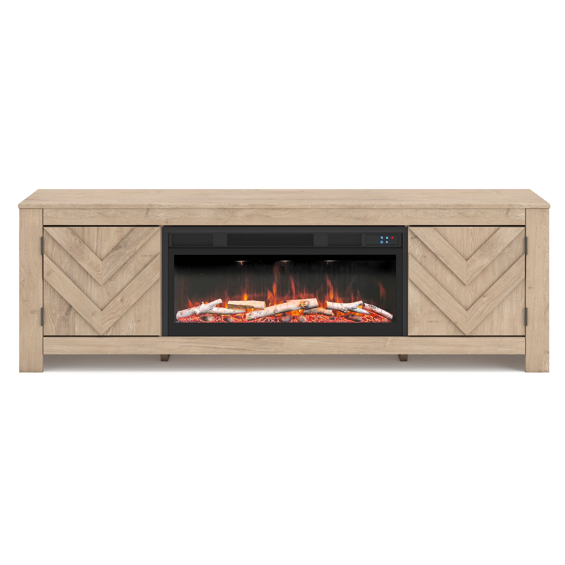 Cayboni Large TV Stand with Fireplace Option