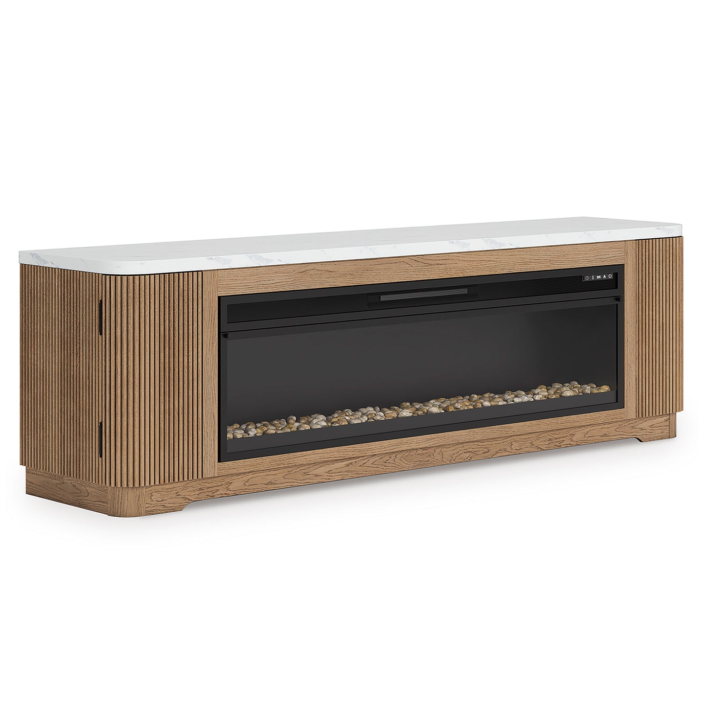 Camdill 80" TV Stand with Electric Fireplace