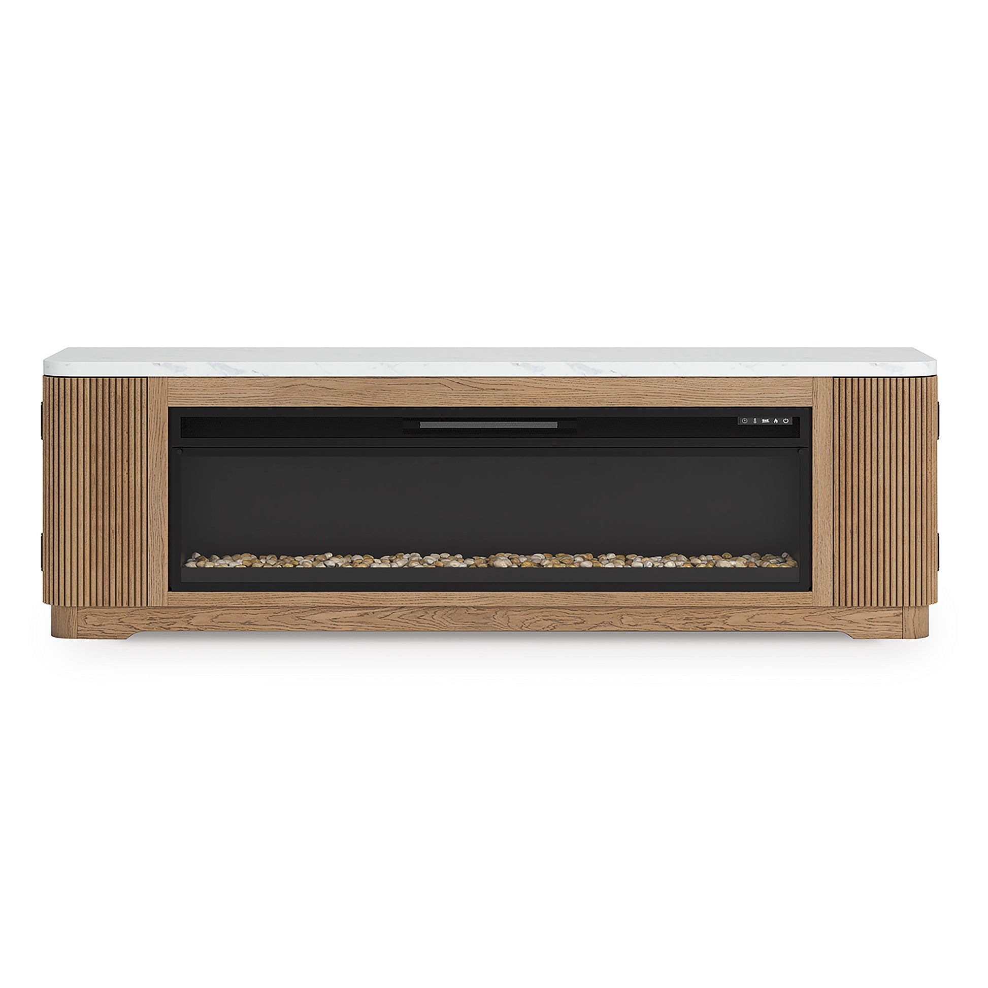 Camdill 80" TV Stand with Electric Fireplace