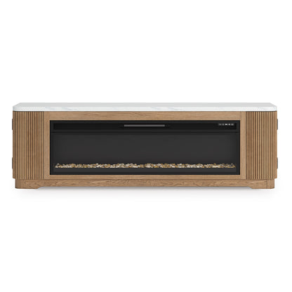 Camdill 80" TV Stand with Electric Fireplace