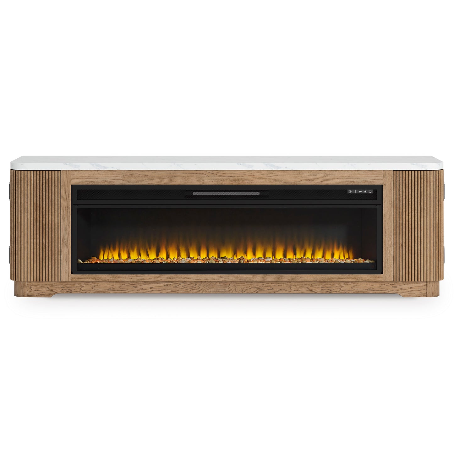 Camdill 80" TV Stand with Electric Fireplace