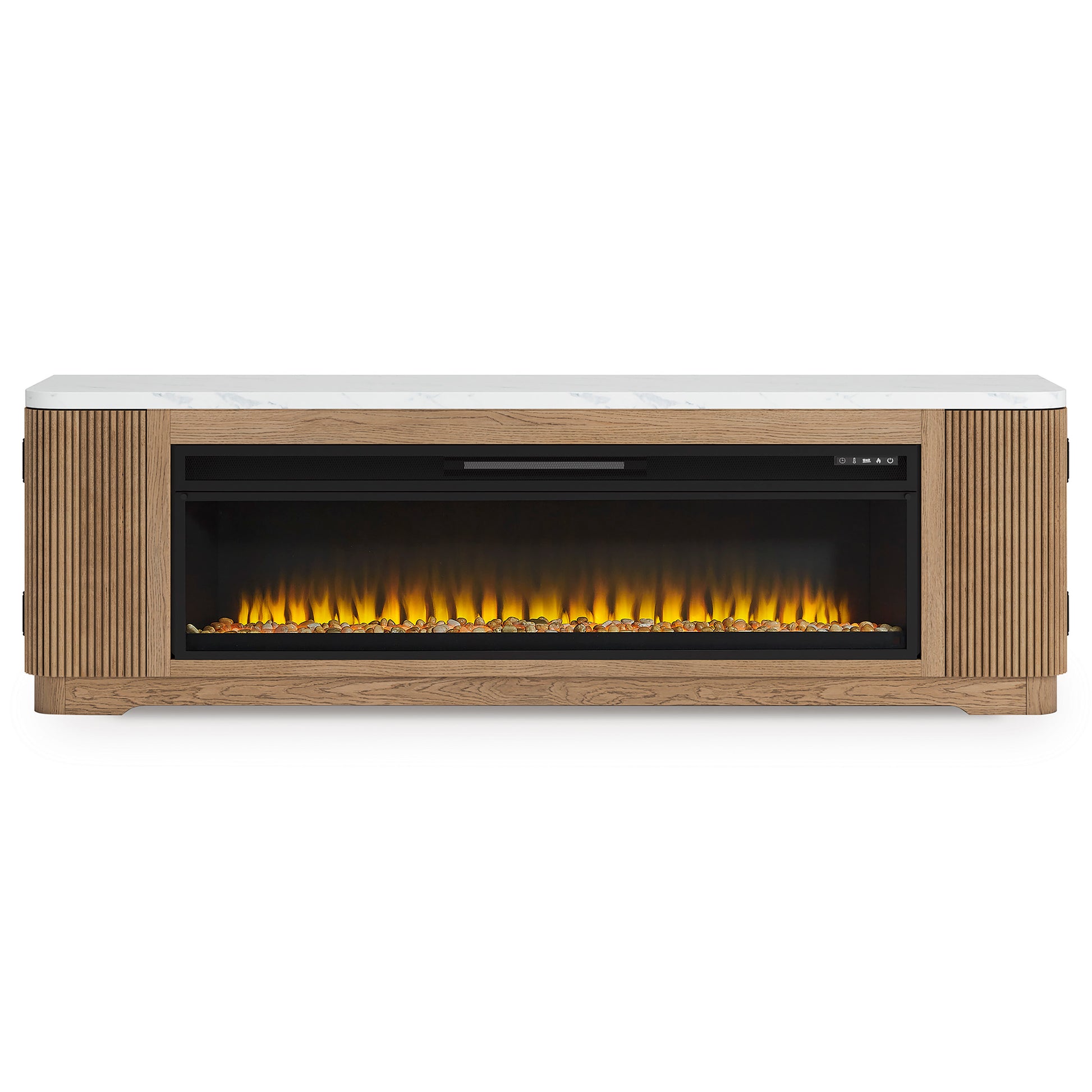 Camdill 80" TV Stand with Electric Fireplace