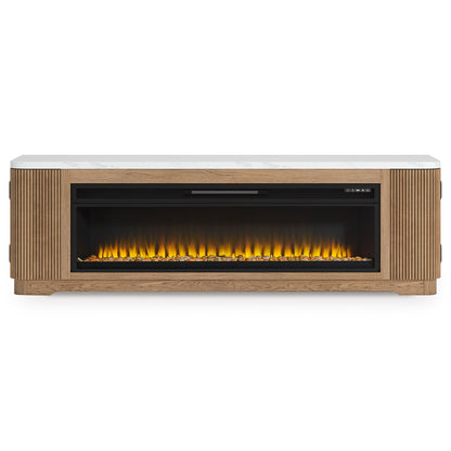 Camdill 80" TV Stand with Electric Fireplace