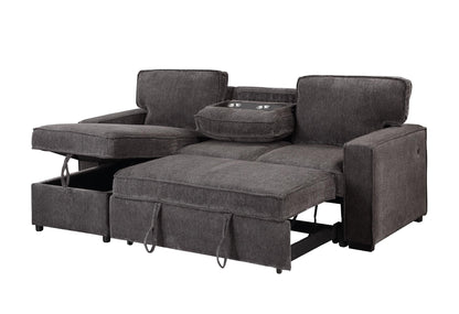 Amir 2-Piece Sectional With Sofa Bed