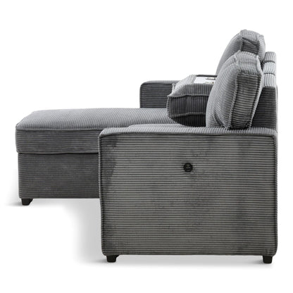 Amir 2-Piece Sectional With Sofa Bed