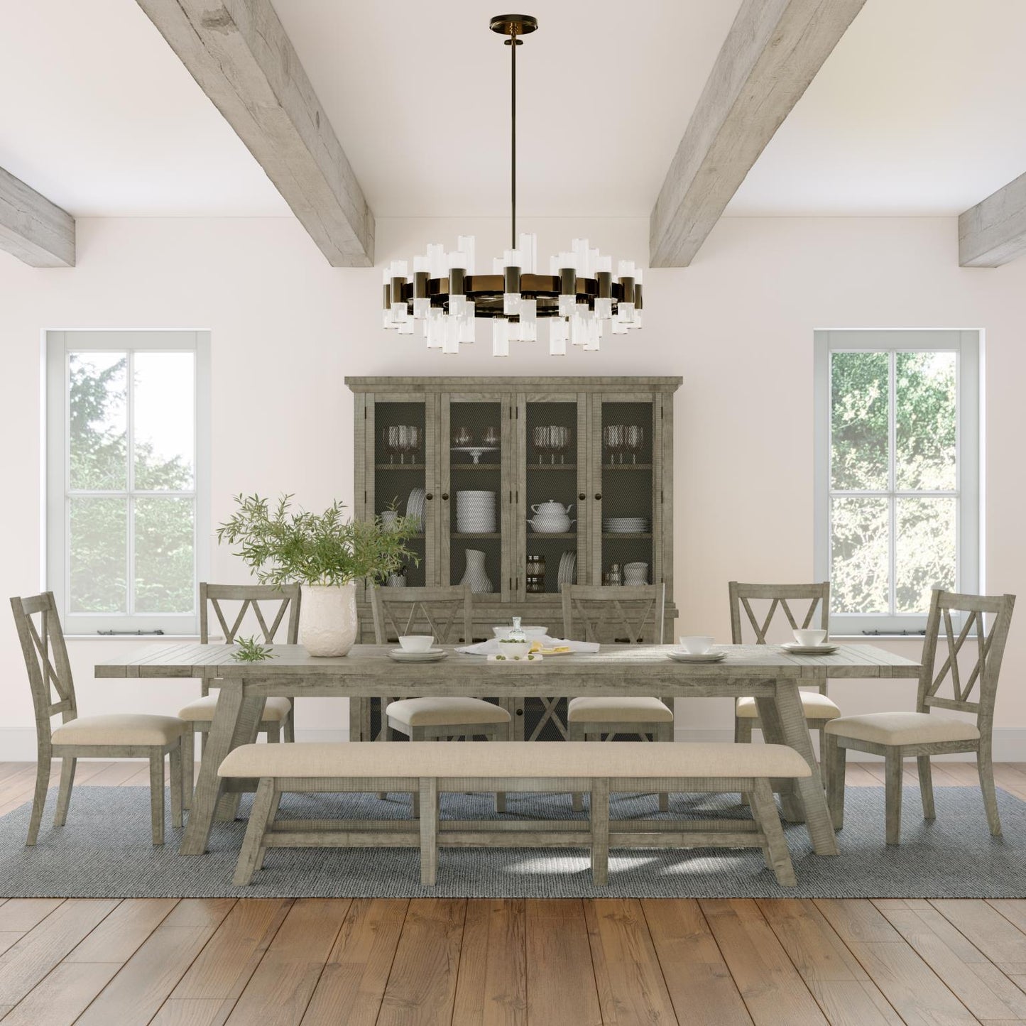 Hillsbridge Trestle Extension Dining Table