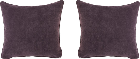 Vivienne Featherblend Pillows (Set of 2) Aubergine