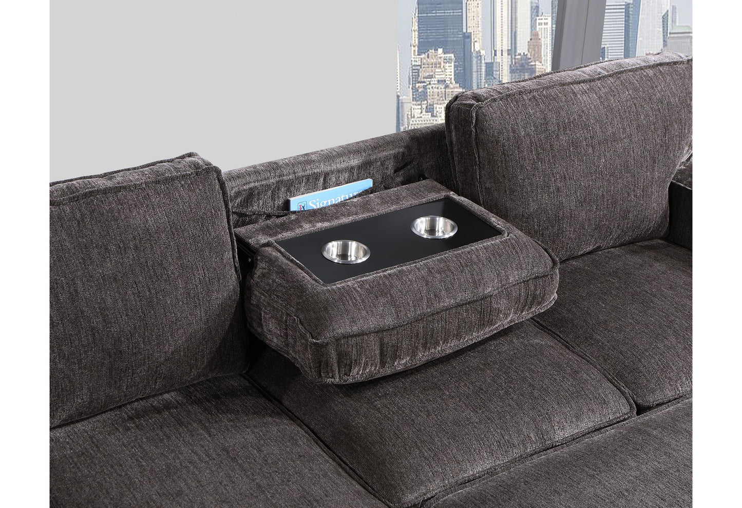 Amir 2-Piece Sectional With Sofa Bed