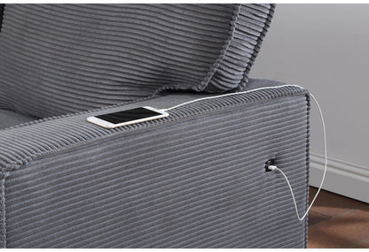 Amir 2-Piece Sectional With Sofa Bed