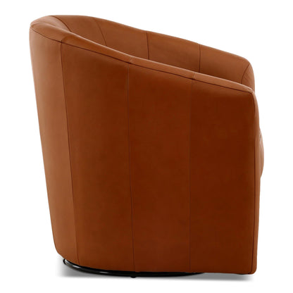 Giada Leather Swivel Chair