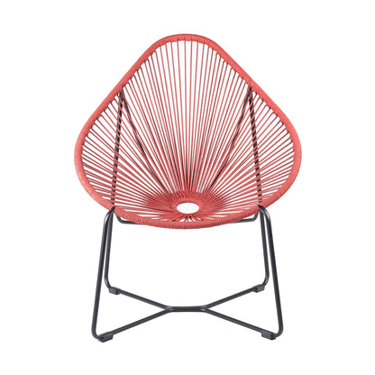 Acapulco Indoor Outdoor Steel Papasan Lounge Chair