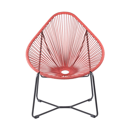 Acapulco Indoor Outdoor Steel Papasan Lounge Chair