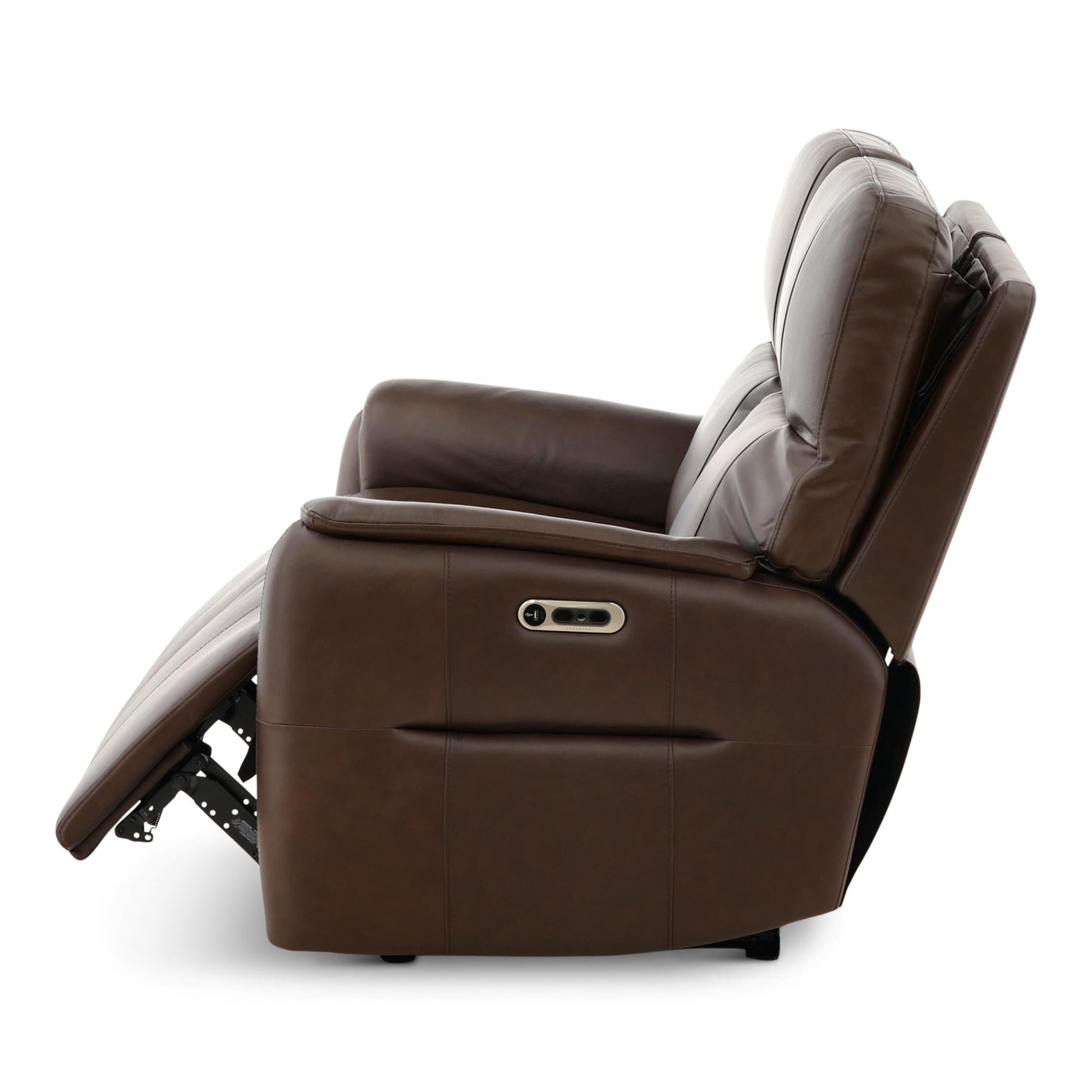 Walker Leather Power Reclining Loveseat