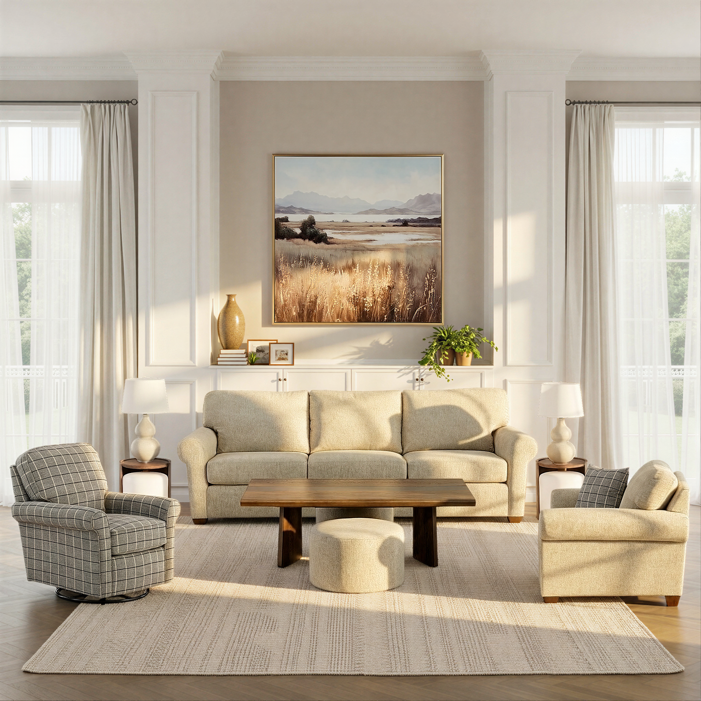 Flexsteel Campbell Accent Swivel Glider Chair