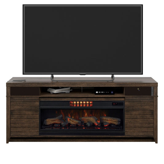 Mccalloway 75" Tv Stand With Electric Fireplace