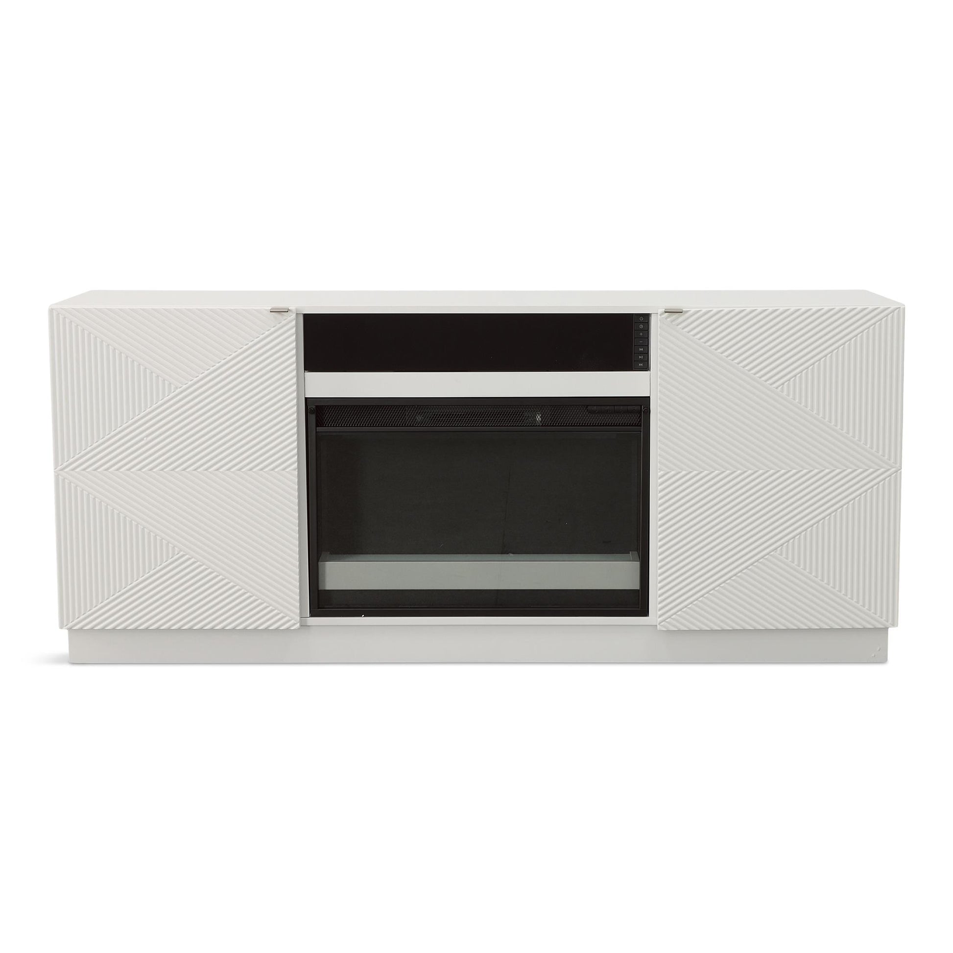 Paxton Media Mantel with Electric Fireplace and Speaker