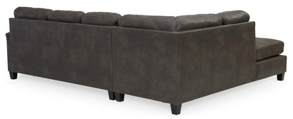 Navi 2-Piece Smoke Sleeper Sectional with Chaise