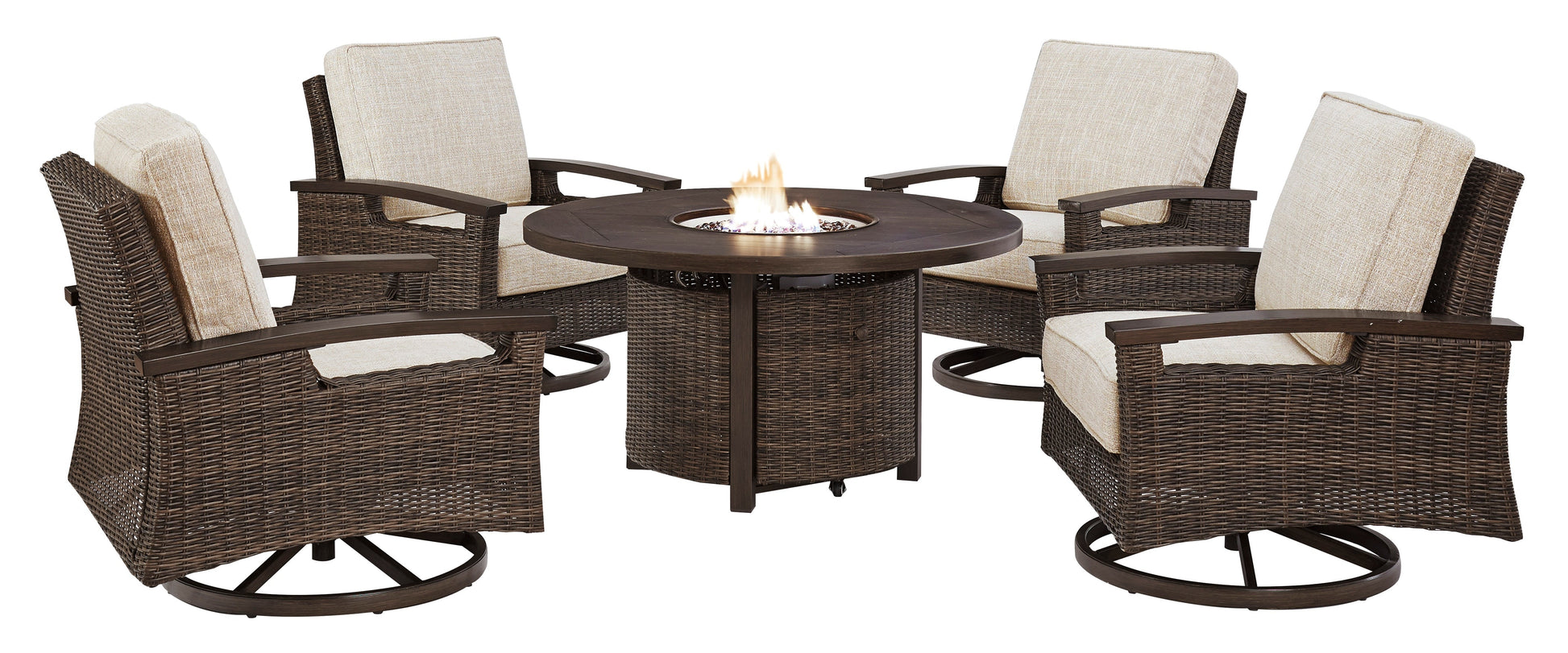 Paradise Trail 5-Piece Outdoor Fire Pit Set