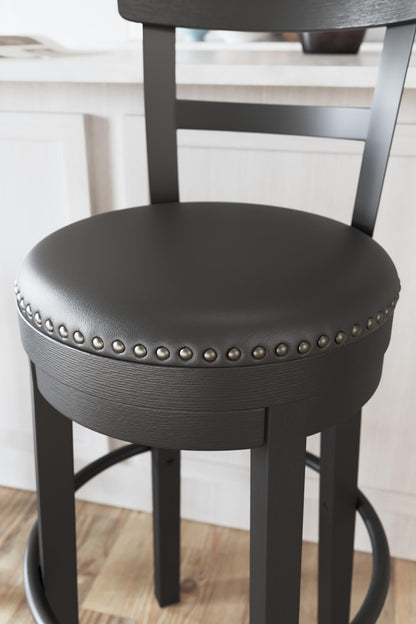 Valebeck Bar Height Upholstered Bar Stool (Set of 2)