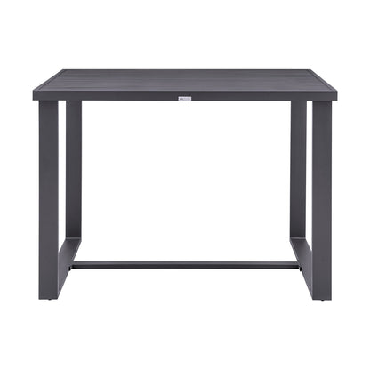 Argiope Outdoor Patio Bar Height Dining Table in Aluminum