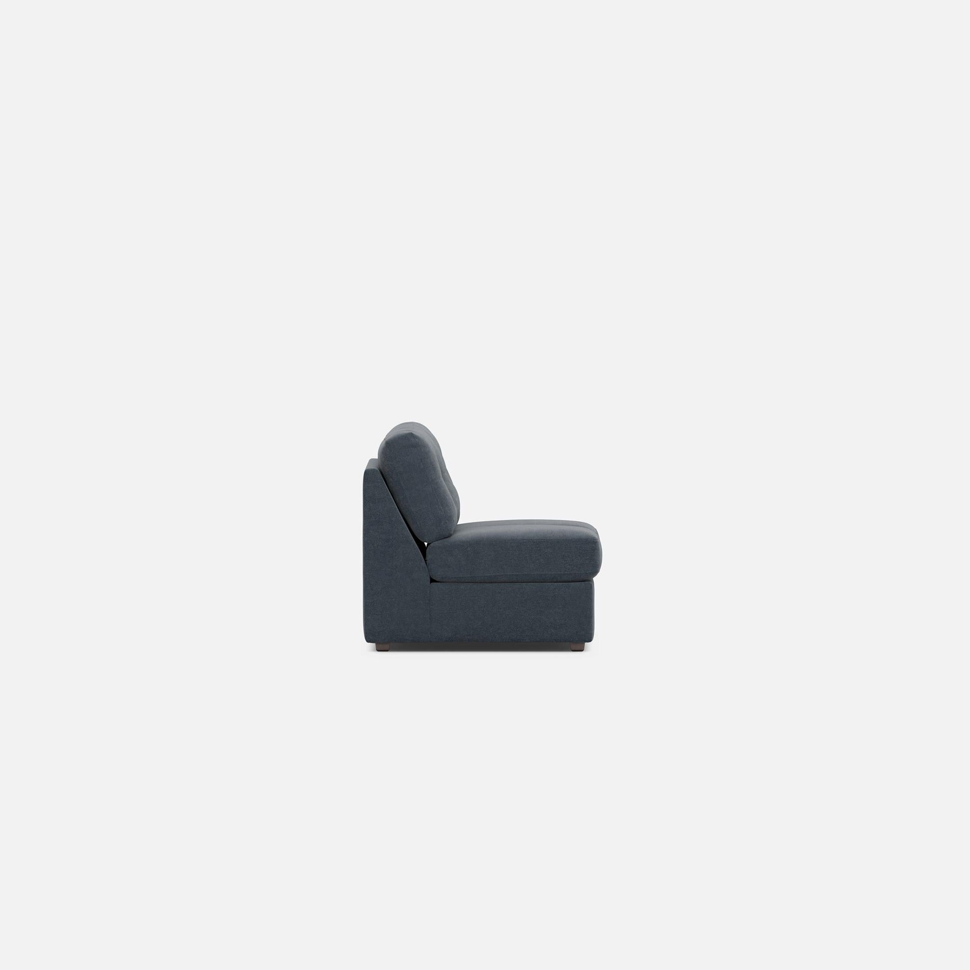 Modular One Armless Full Memory Foam Sleeper Sofa