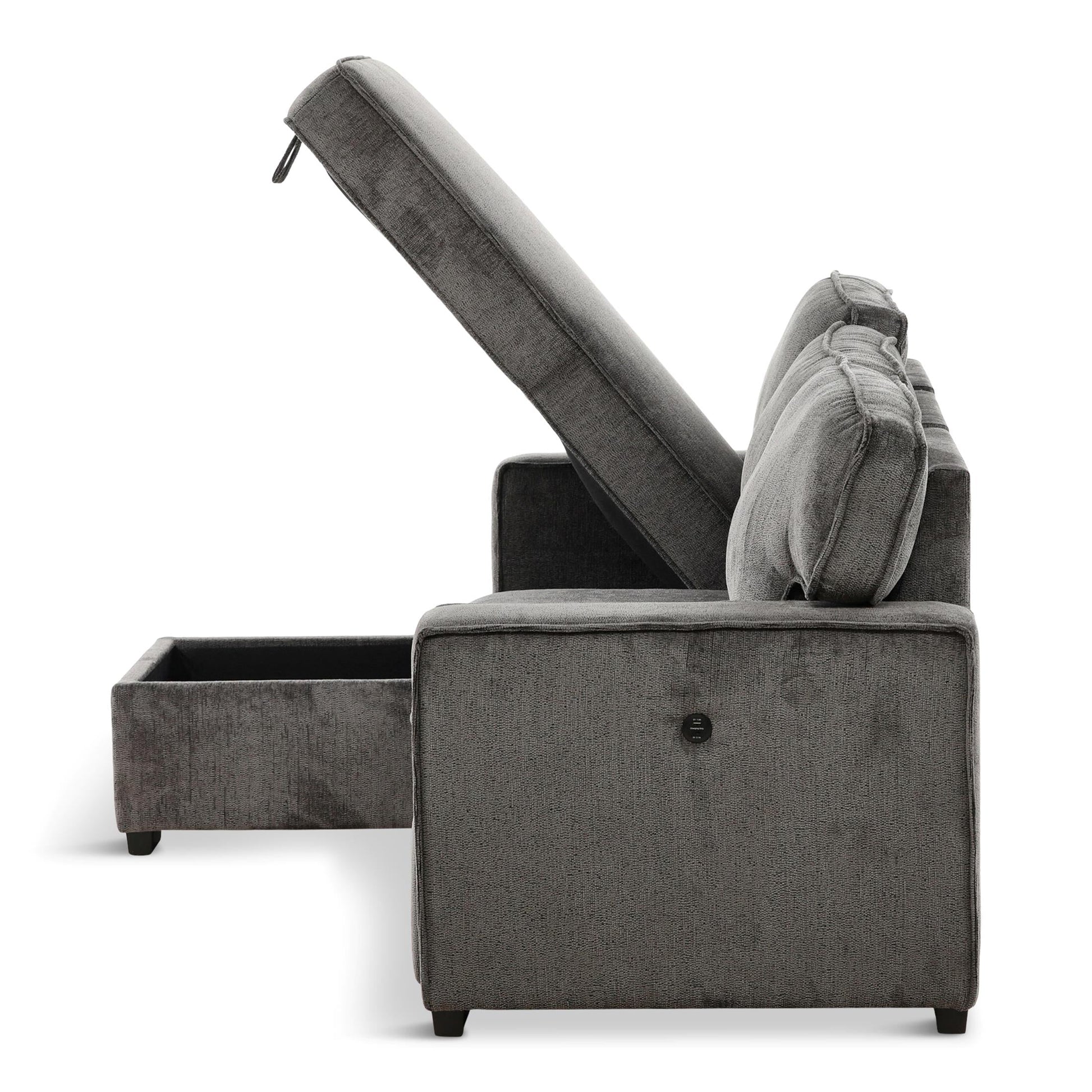 Amir 2-Piece Sectional With Sofa Bed